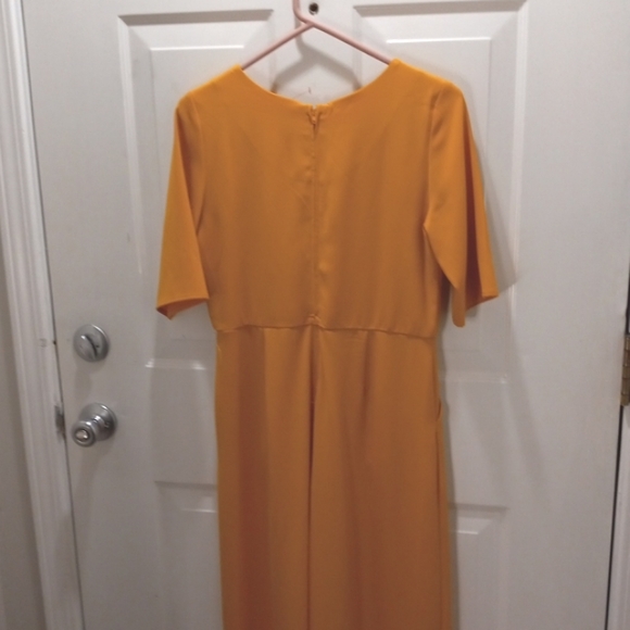 GB Girls Sz 16  Mustard Jumpsuit, Wide legs, & pockets.              LAST CHANCE - Picture 4 of 7